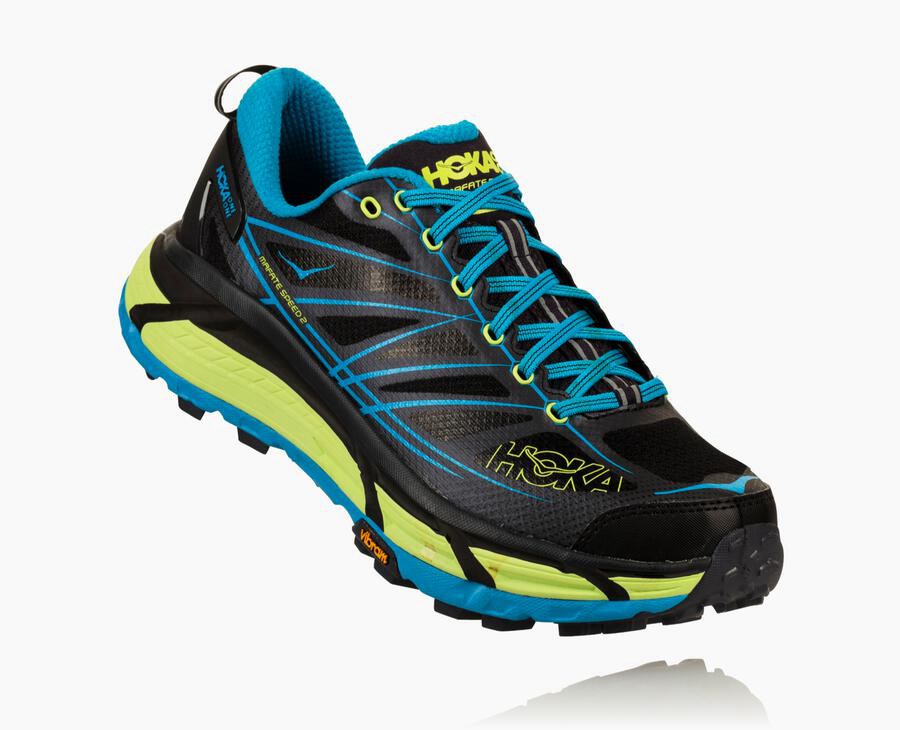 Hoka One One Mafate Speed 2 Trailskor Herr - Svarta/Blå - NMAGE-3175